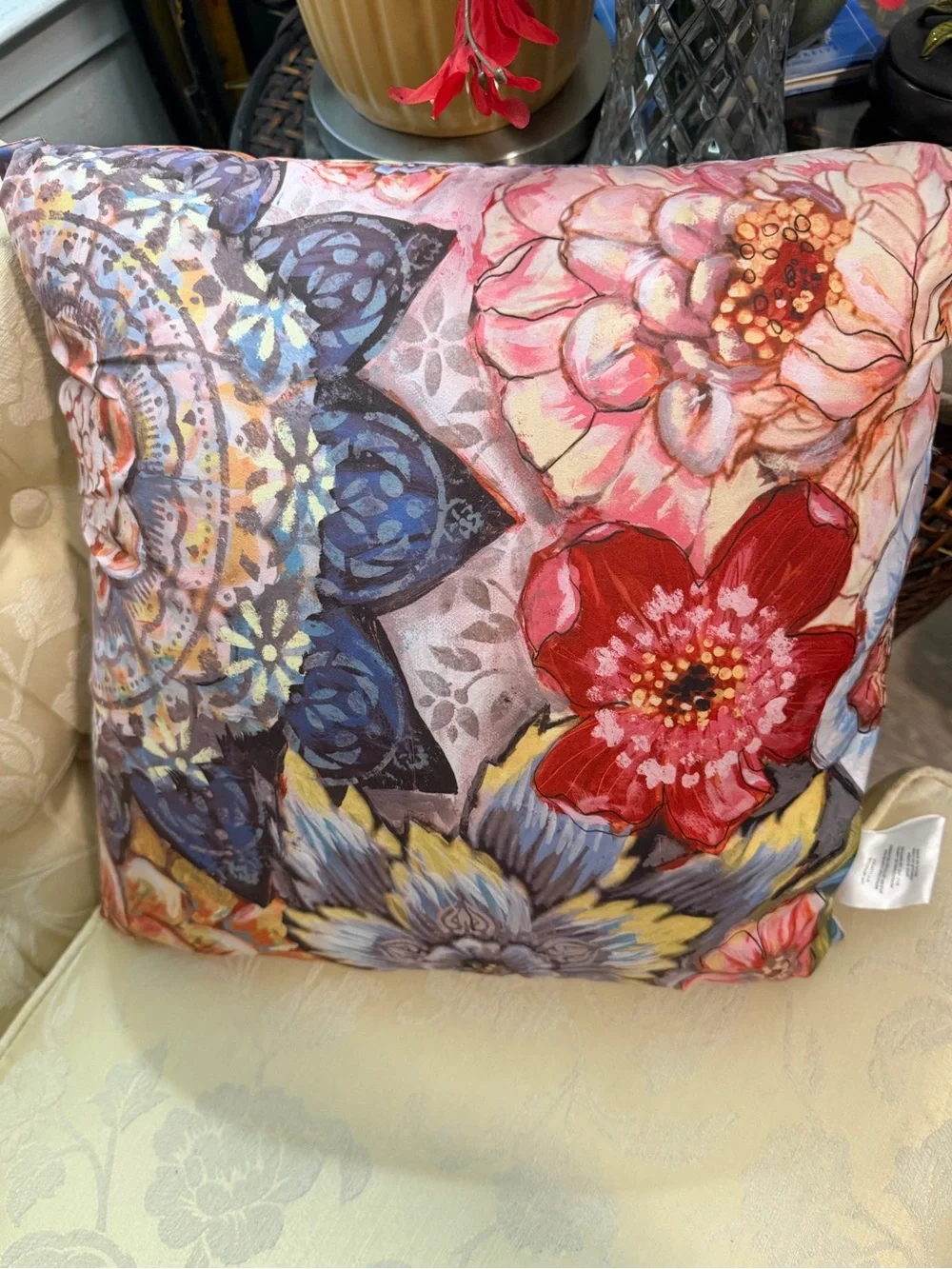 BOHO BOUQUET INDOOR DECORATIVE PILLOW BY LAURAL HOME